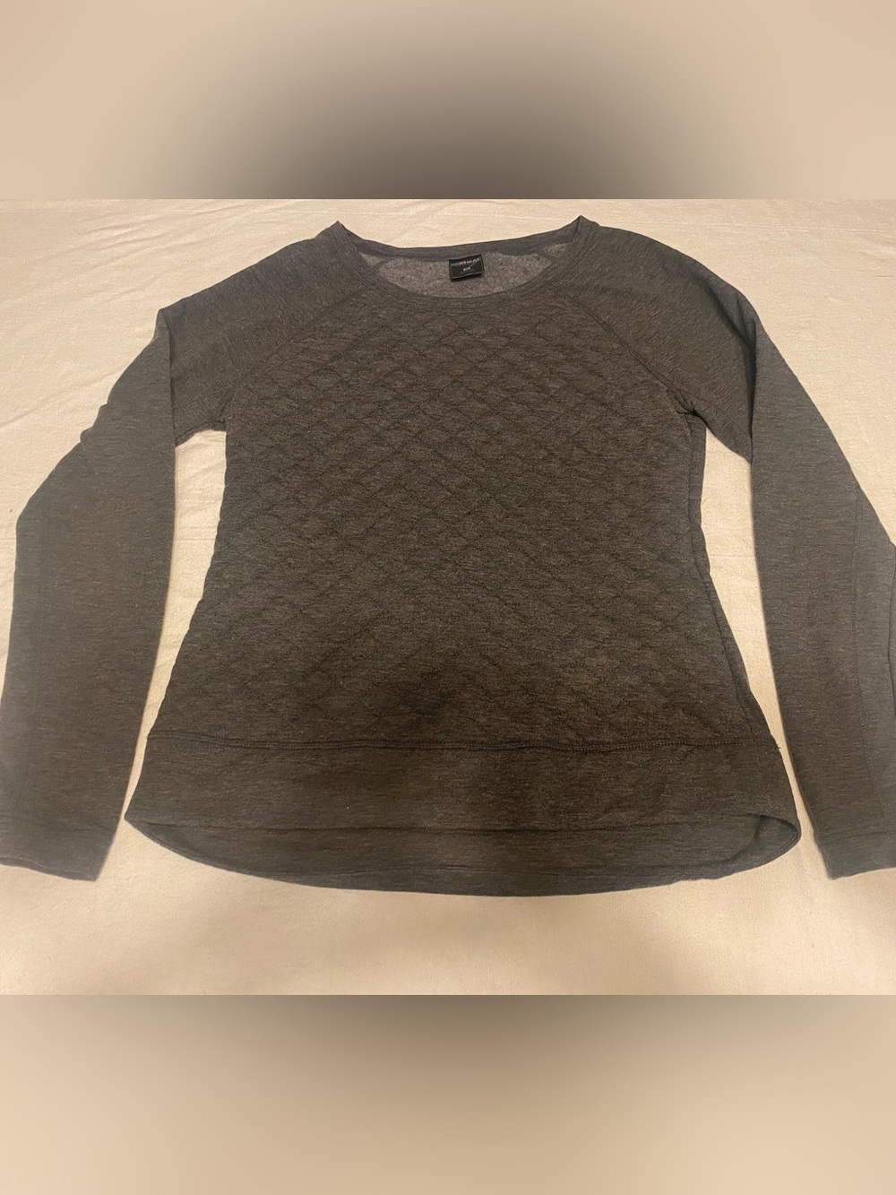 32 Degrees - Quilted Texture Crewneck Sweatshirt Fall Cozy Comfort Size Medium